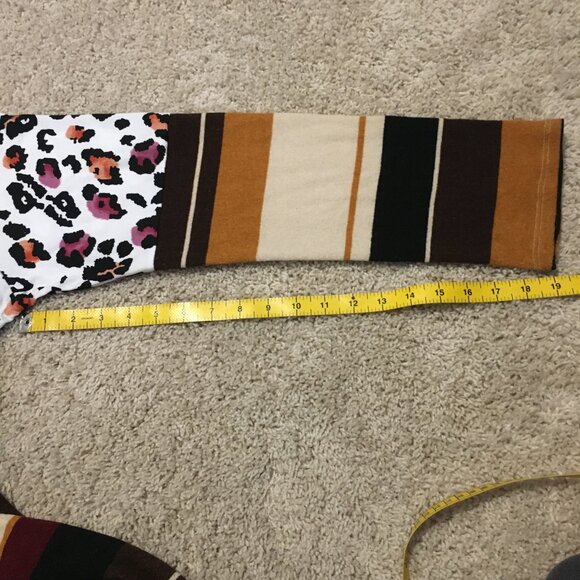 Colourblock Animal Print Soft Knit Rayon Sweater - Picture 16 of 16